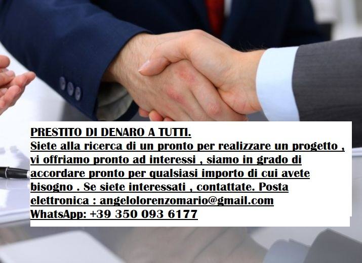 PRONTO A TUTTI. WhatsApp: +393500936177